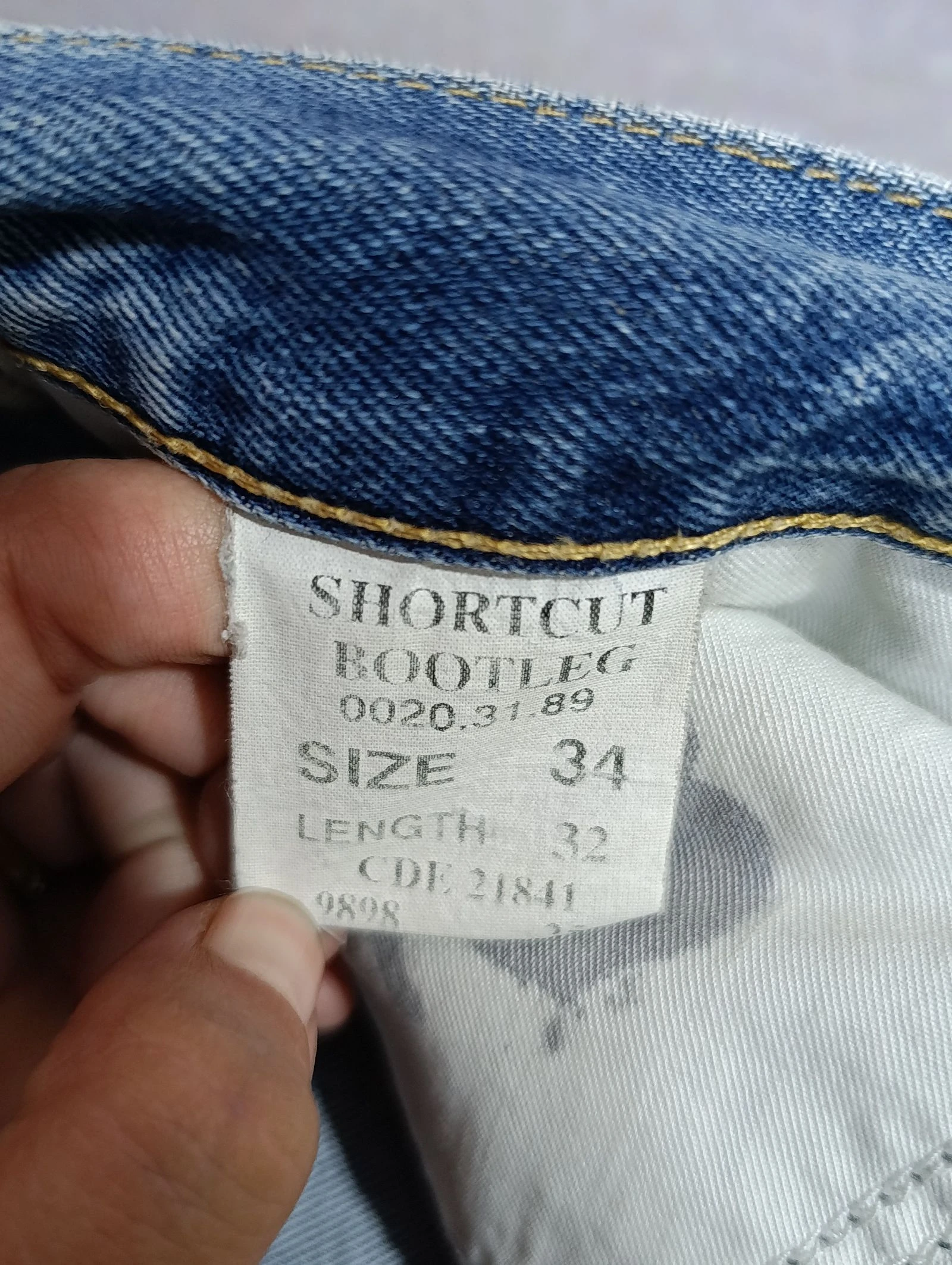 Vintage G-Star Shortcut Bootcut Bootleg Jeans para hombre W34 L32 Lavado claro con cierre de botones Y2K – photo 6